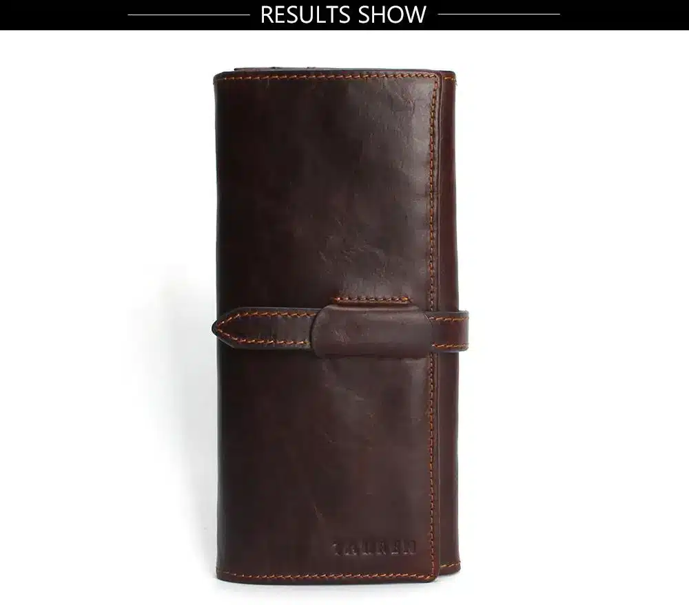 New Luxury Brand 100% Top Genuine Cowhide Leather High Quality Men Long Wallet Coin Purse Vintage Designer Male Carteira Wallets 14