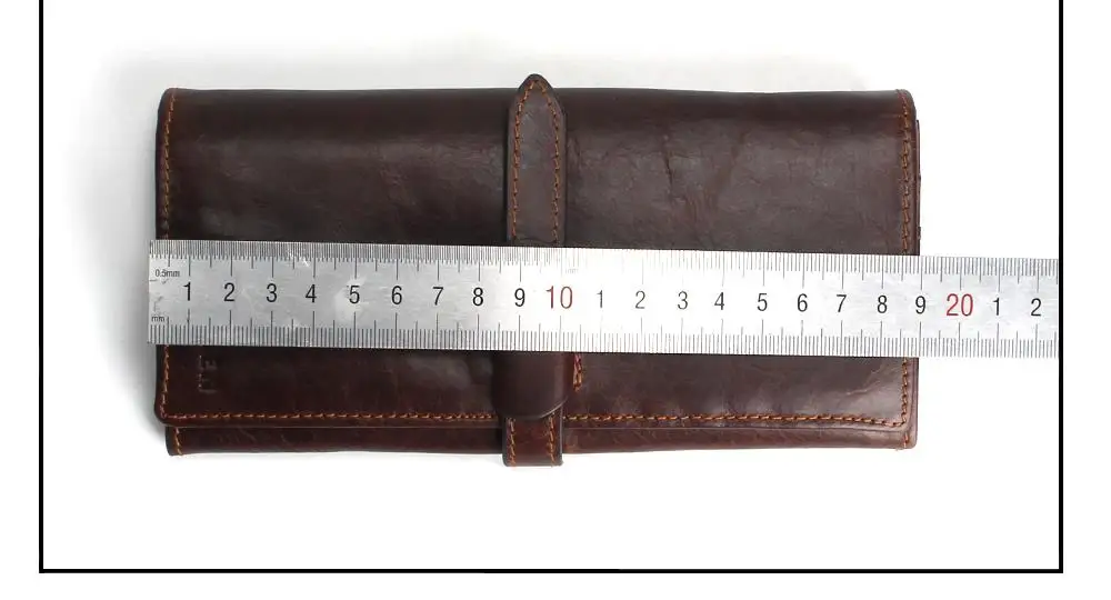 New Luxury Brand 100% Top Genuine Cowhide Leather High Quality Men Long Wallet Coin Purse Vintage Designer Male Carteira Wallets 23