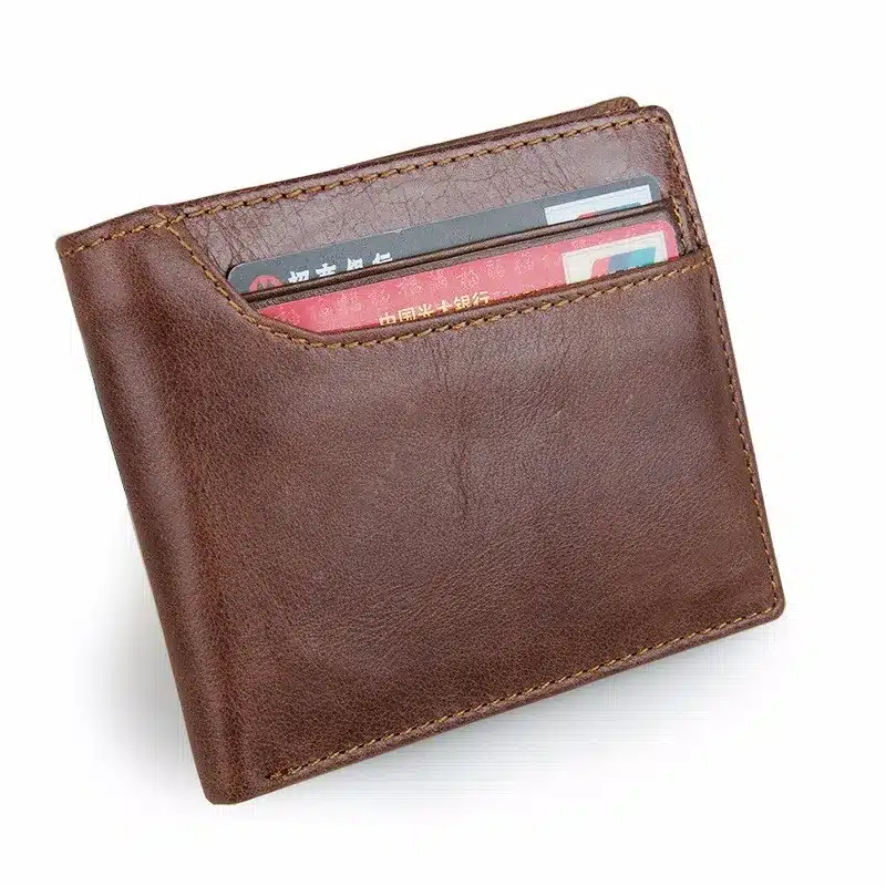 COWATHER 2019 100% top layer cow leather men wallets vintage short cross style new desgin leather male purse 8104 free shipping 16