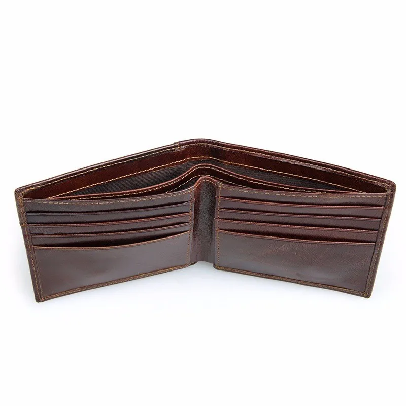 COWATHER 2019 100% top layer cow leather men wallets vintage short cross style new desgin leather male purse 8104 free shipping 24