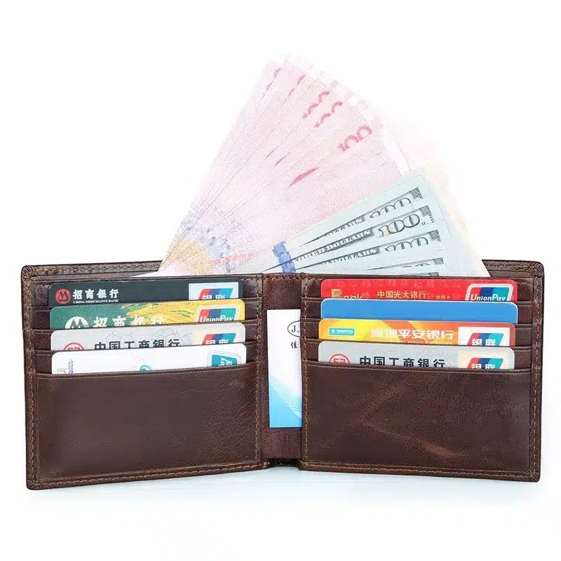 COWATHER 2019 100% top layer cow leather men wallets vintage short cross style new desgin leather male purse 8104 free shipping 25