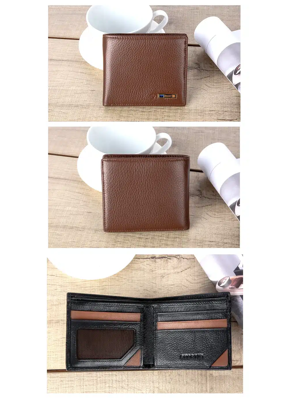 Smart Wallet Men Genuine Leather High Quality Anti Lost Intelligent Bluetooth Purse Male Card Holders Suit for IOS, Android 24