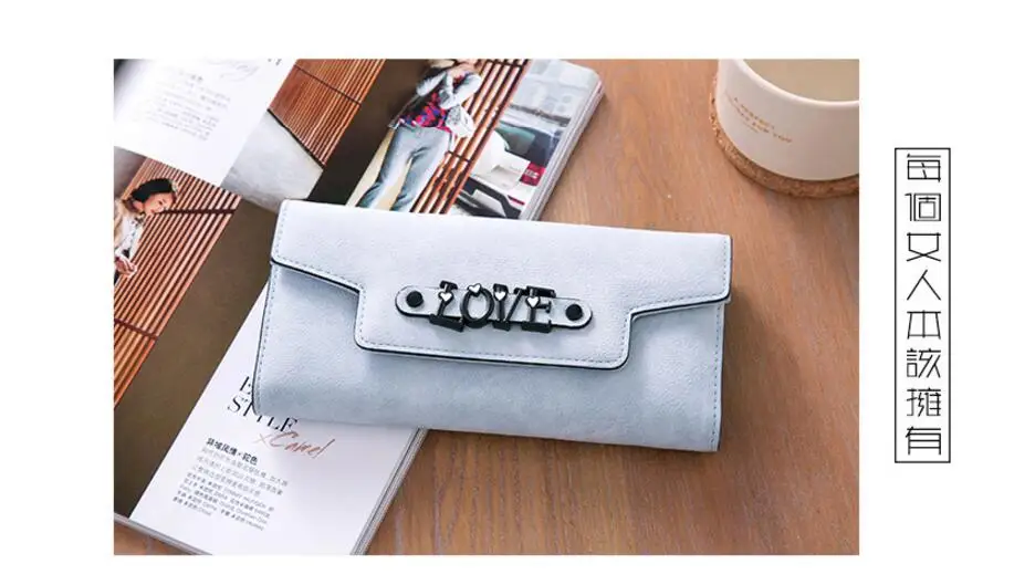 wallet lady hand The new fashion leisure hand bag PU material the purse 2