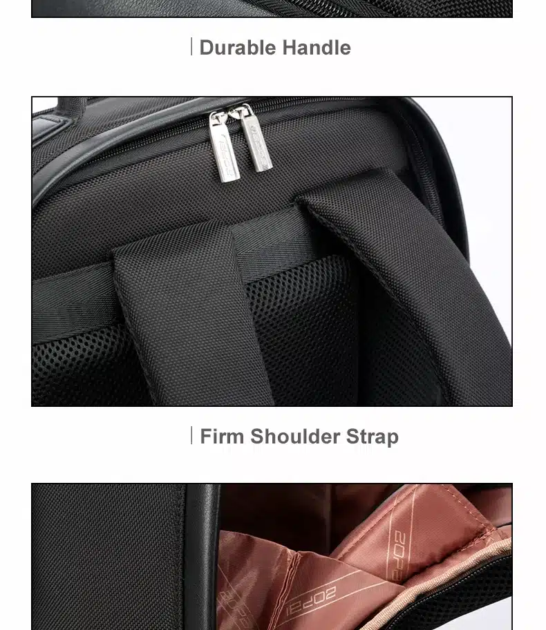 BOPAI USB Charge Backpack Men Leather for Travelling Fashion Cool School Backpack Bags for Boys Anti Theft laptop backpack 2018 26