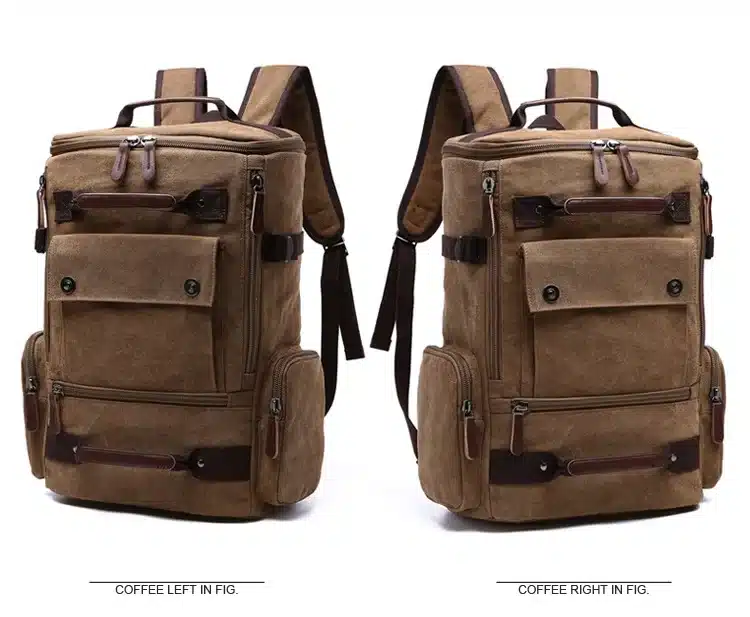 Men Laptop Backpack 15 Inch Rucksack Canvas School Bag Travel Backpacks for Teenage Male Notebook Bagpack Computer Knapsack Bags 16