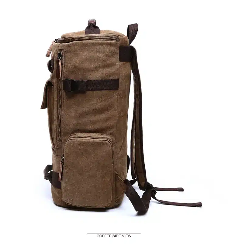 Men Laptop Backpack 15 Inch Rucksack Canvas School Bag Travel Backpacks for Teenage Male Notebook Bagpack Computer Knapsack Bags 17