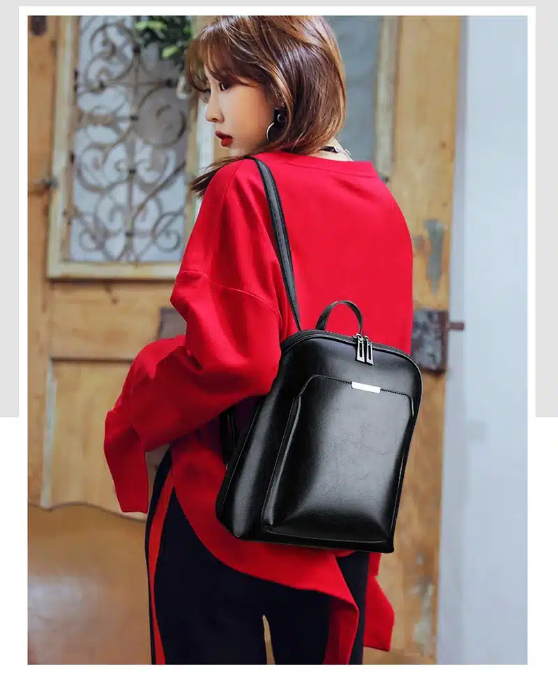 Vintage Backpack Female Brand Leather Women's backpack Large Capacity School Bag for Girls Leisure Shoulder Bags for Women 2018 16