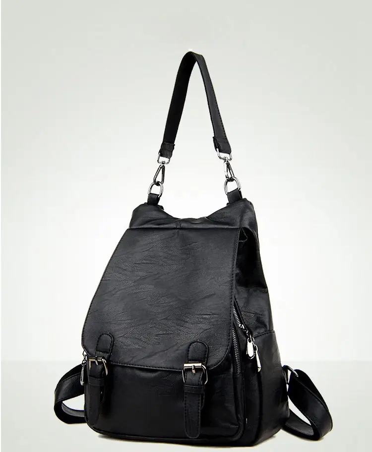 Women Backpacks Leather Female Travel Shoulder Bag Backpack High Quality Women Bag College Wind School Bag Backpack Girl S1493 18