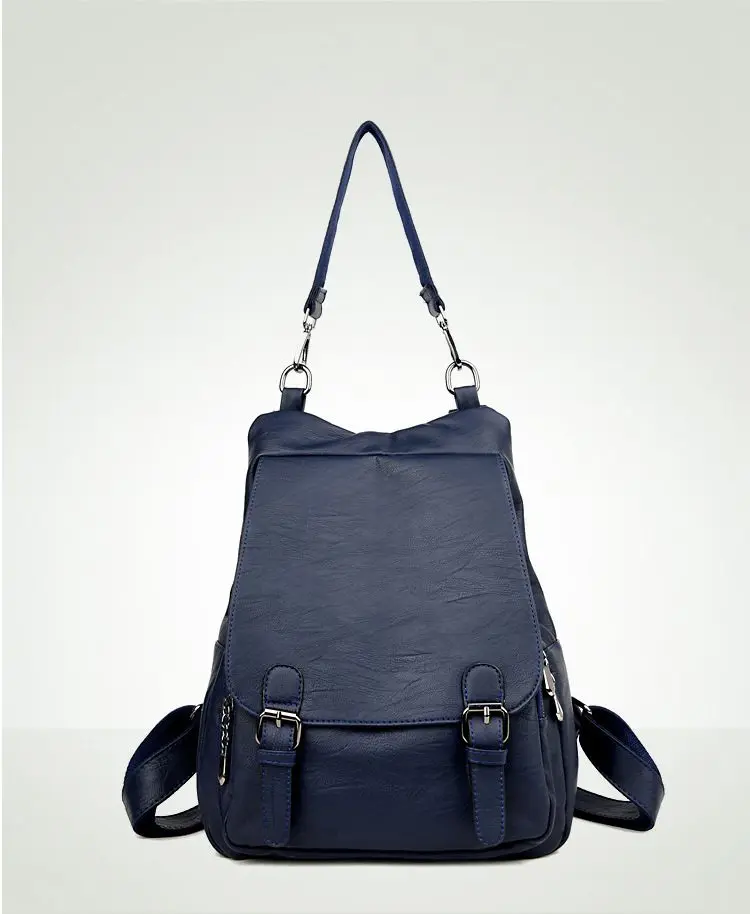 Women Backpacks Leather Female Travel Shoulder Bag Backpack High Quality Women Bag College Wind School Bag Backpack Girl S1493 19