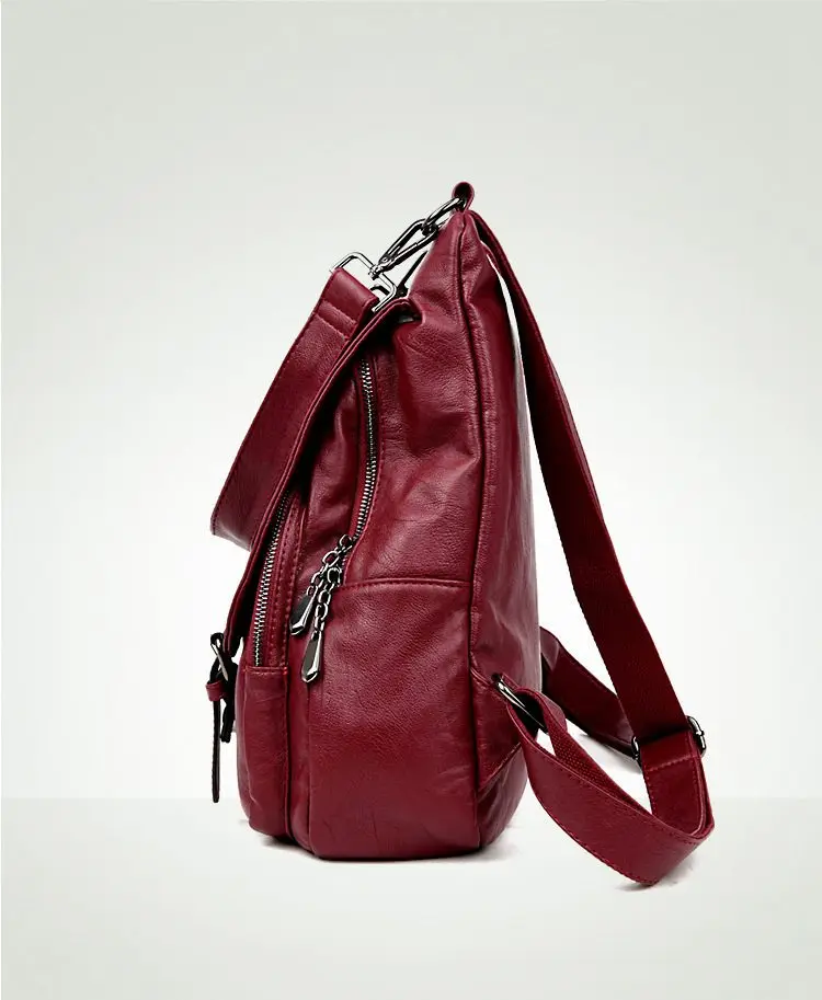 Women Backpacks Leather Female Travel Shoulder Bag Backpack High Quality Women Bag College Wind School Bag Backpack Girl S1493 22