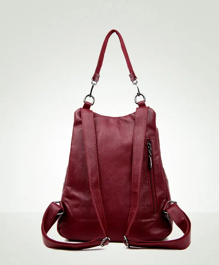 Women Backpacks Leather Female Travel Shoulder Bag Backpack High Quality Women Bag College Wind School Bag Backpack Girl S1493 23