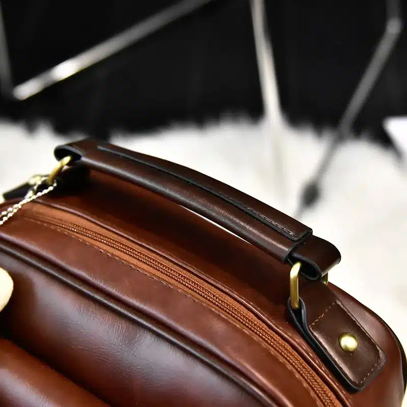 Women Backpack Female Brand Back Pack College Style Leather Backpack School Backpacks Vintage Student Schoolbag Retro Rucksack 36