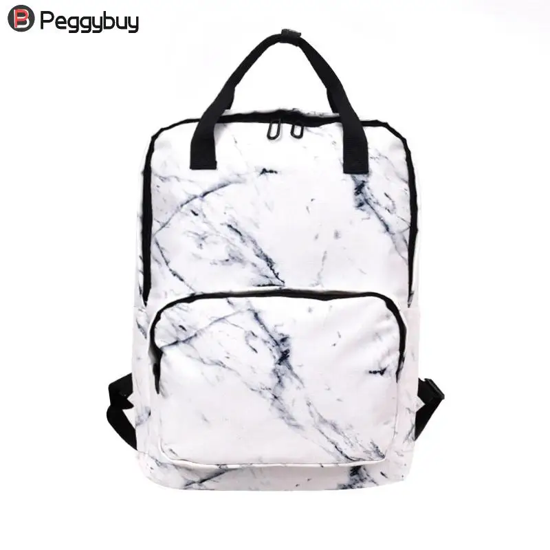 Women Nylon Backpack for Teenagers Girls Ladies Bags Marbling Backpack Female Computer High Quality Rucksack Schoolbag Feminina 25