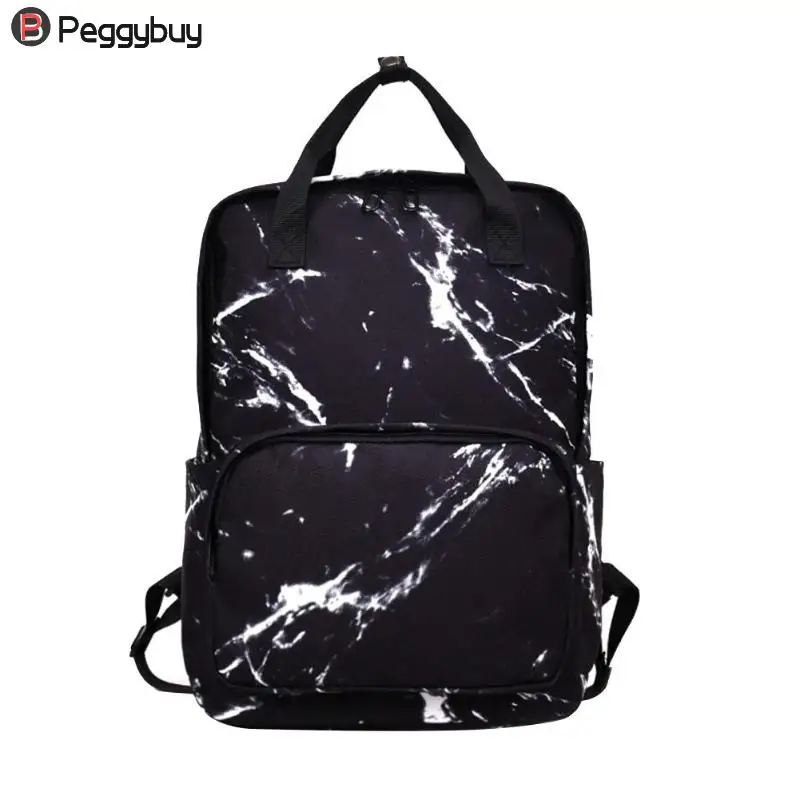 Women Nylon Backpack for Teenagers Girls Ladies Bags Marbling Backpack Female Computer High Quality Rucksack Schoolbag Feminina 26