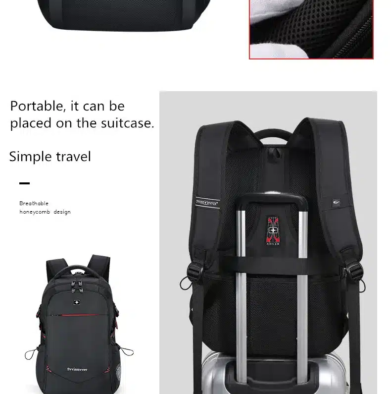 svvisssvver male men Multifunction USB charging fashion business casual tourist anti-theft waterproof 15.6 inch Laptop backpack 21