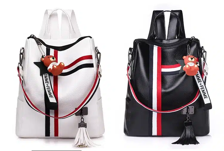 bags for women 2018 new retro fashion zipper ladies backpack PU Leather high quality school bag shoulder bag for youth bags 14