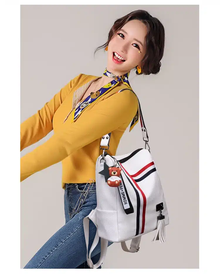bags for women 2018 new retro fashion zipper ladies backpack PU Leather high quality school bag shoulder bag for youth bags 19