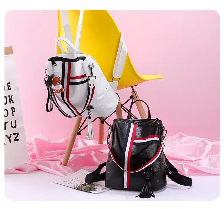 bags for women 2018 new retro fashion zipper ladies backpack PU Leather high quality school bag shoulder bag for youth bags 21