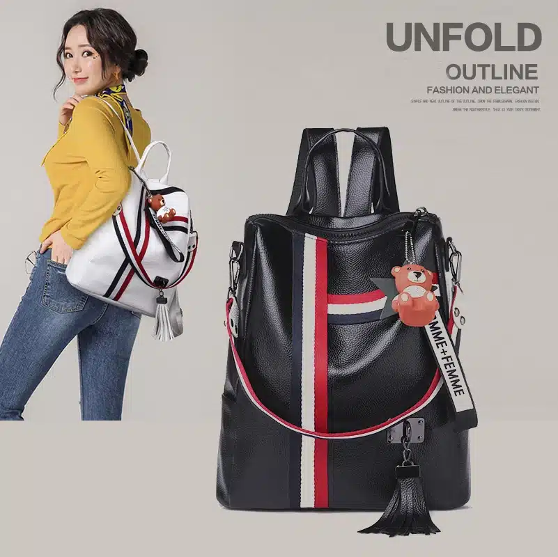 bags for women 2018 new retro fashion zipper ladies backpack PU Leather high quality school bag shoulder bag for youth bags 40