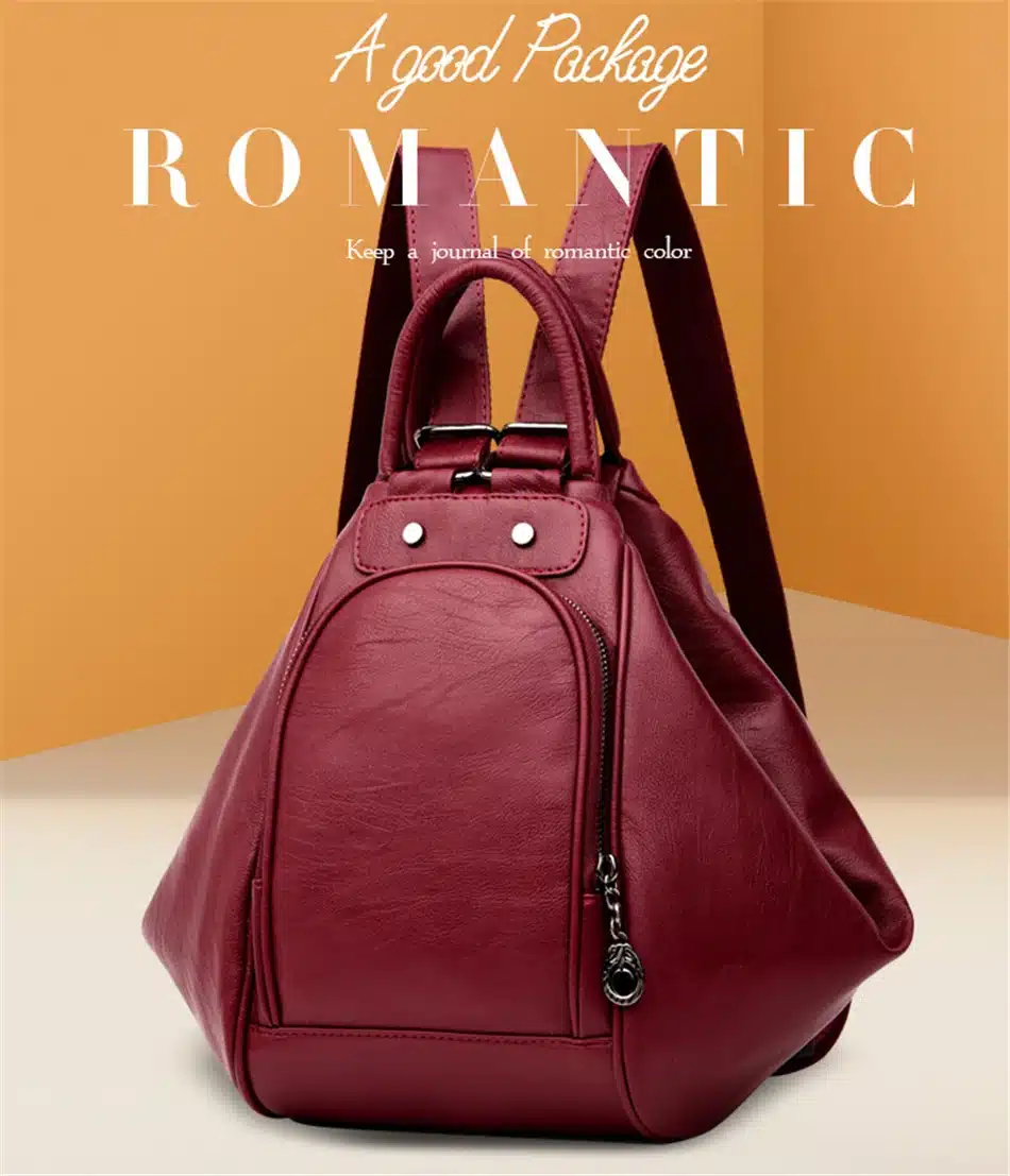 3-in-1 Backpack Multifunction Women Backpack Leather School Bag For Girls Mochila 2019 New Fashion Travel Back Pack Sac A Main 1