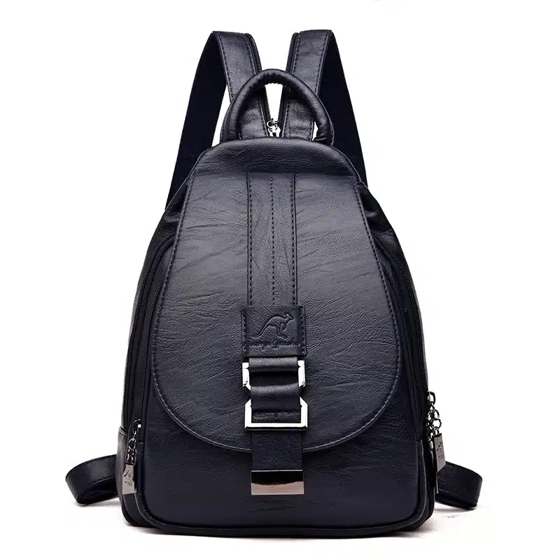 2018 Women Leather Backpacks Vintage Female Shoulder Bag Sac a Dos Travel Ladies Bagpack Mochilas School Bags For Girls Preppy 10