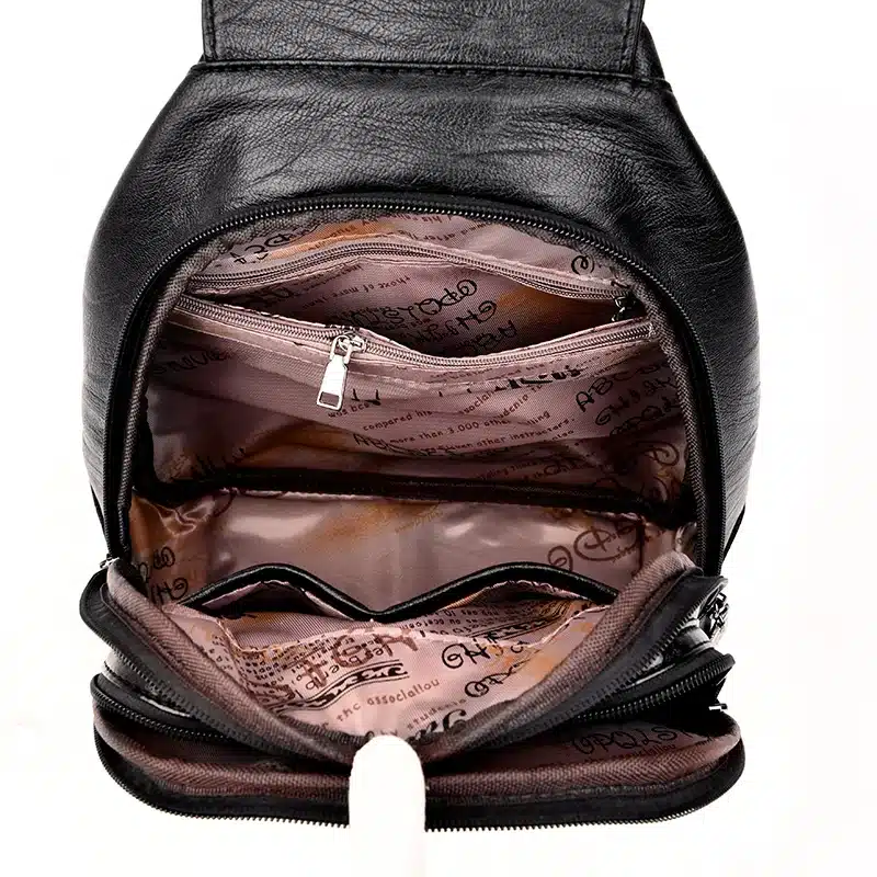 2018 Women Leather Backpacks Vintage Female Shoulder Bag Sac a Dos Travel Ladies Bagpack Mochilas School Bags For Girls Preppy 23