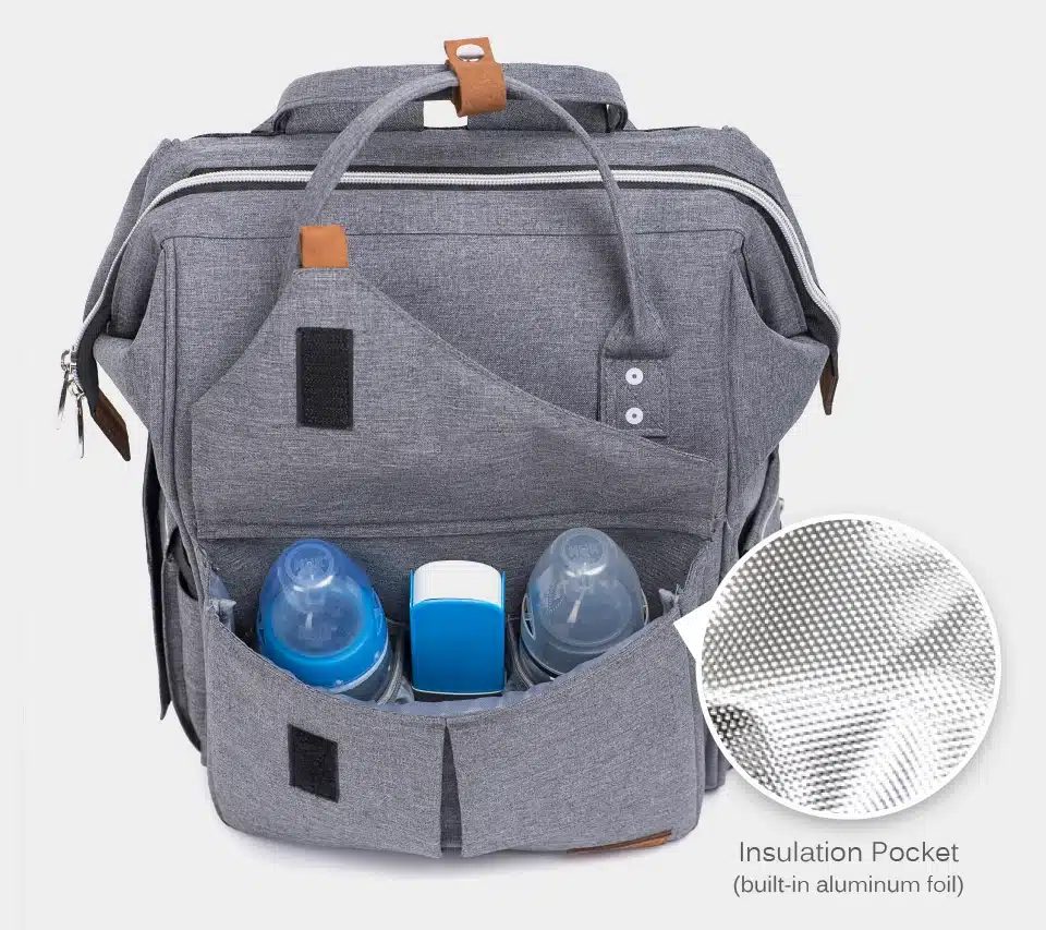 Alameda Fashion Mummy Maternity Bag Multi-function Diaper Bag Backpack Nappy Baby Bag with Stroller Straps for Baby Care 5