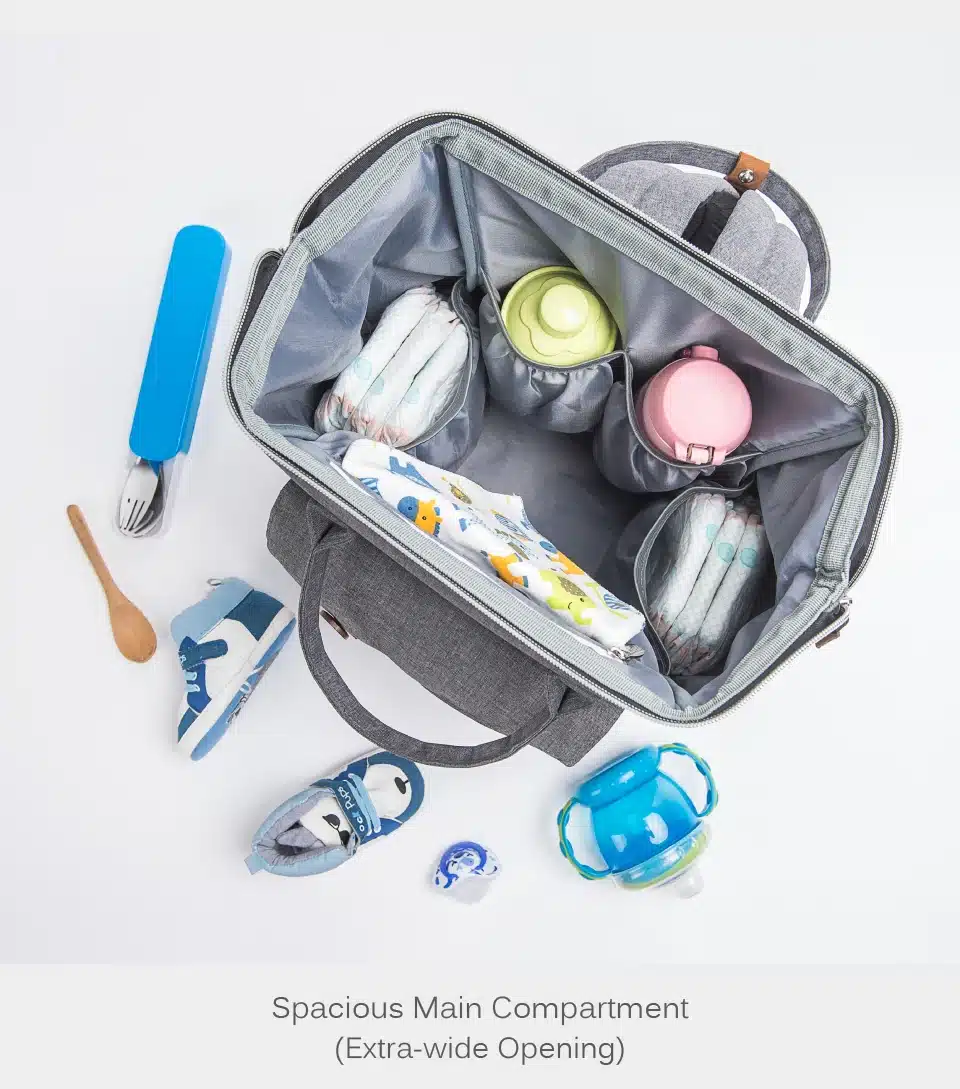 Alameda Fashion Mummy Maternity Bag Multi-function Diaper Bag Backpack Nappy Baby Bag with Stroller Straps for Baby Care 9