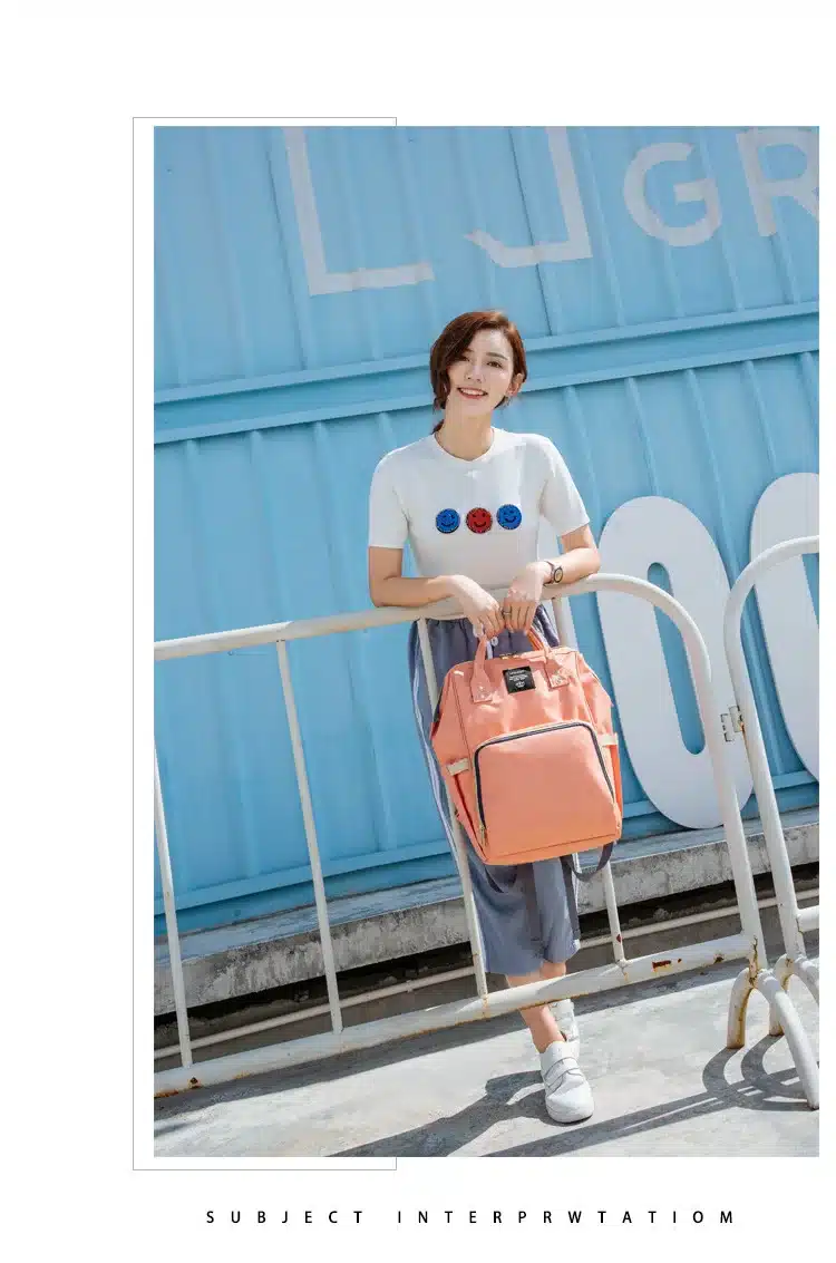 Mummy Maternity Nursing Diaper Bag Care Baby Stroller Carriage Waterproof Bag Care Organizer Backpack Travel Handbag 11