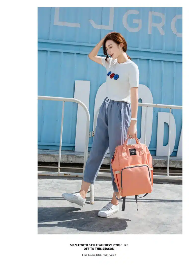 Mummy Maternity Nursing Diaper Bag Care Baby Stroller Carriage Waterproof Bag Care Organizer Backpack Travel Handbag 13