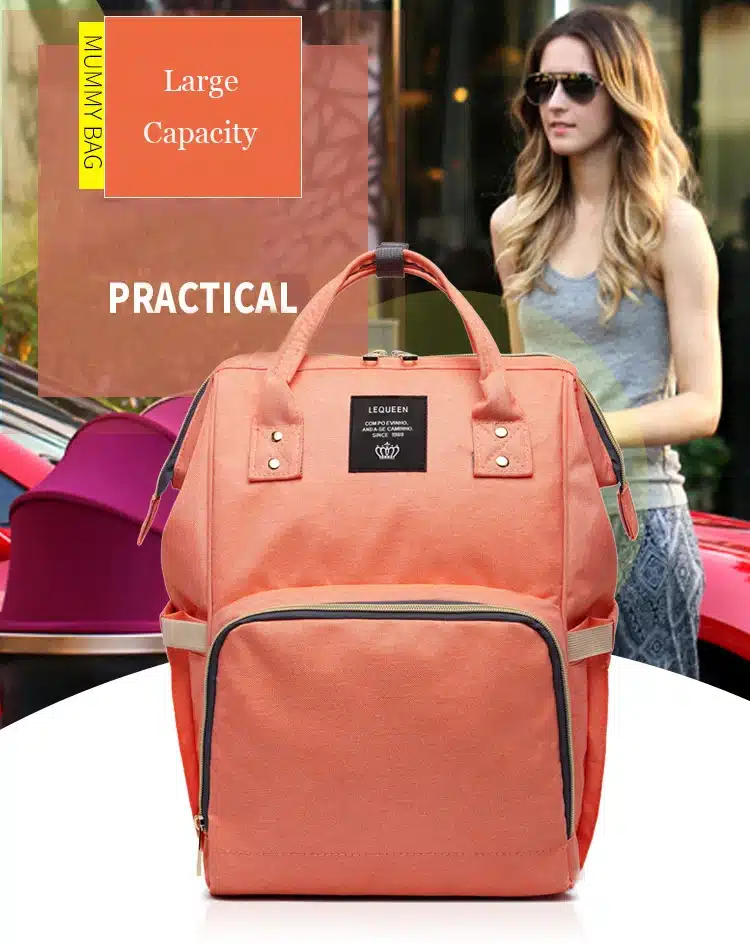 Mummy Maternity Nursing Diaper Bag Care Baby Stroller Carriage Waterproof Bag Care Organizer Backpack Travel Handbag 17