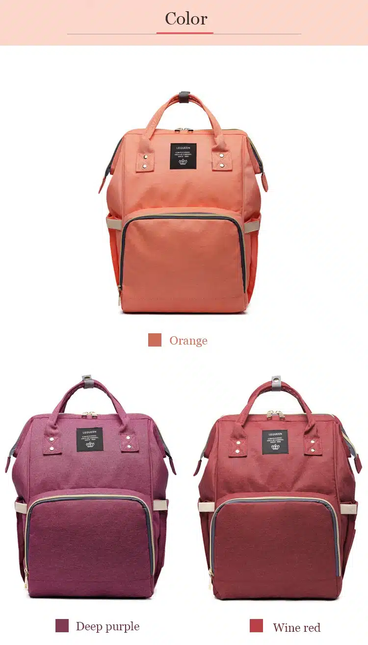 Mummy Maternity Nursing Diaper Bag Care Baby Stroller Carriage Waterproof Bag Care Organizer Backpack Travel Handbag 24
