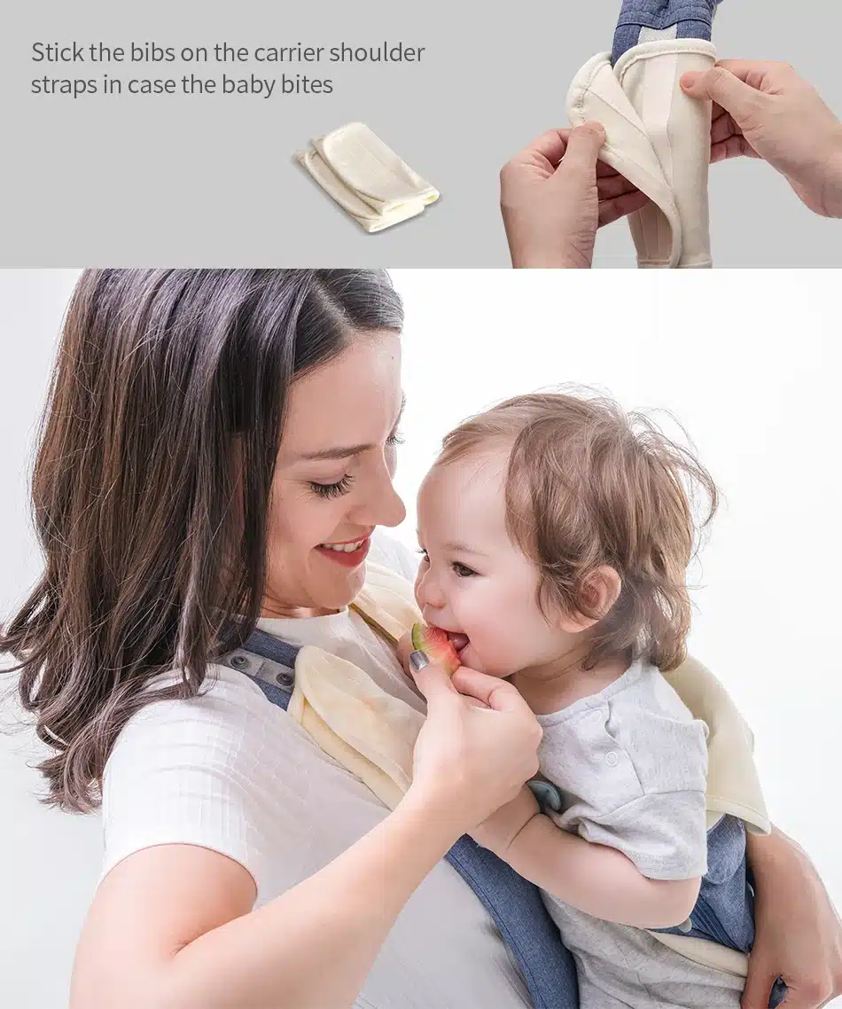 SUNVENO Ergonomic Baby Carrier Infant Baby Hipseat Carrier Front Facing Ergonomic Kangaroo Baby Wrap Sling for Baby Travel 0-36M 11