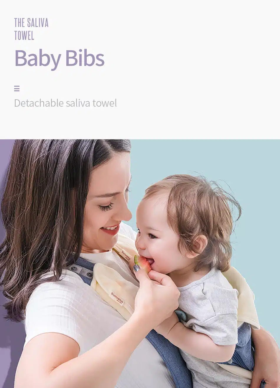 SUNVENO Ergonomic Baby Carrier Infant Baby Hipseat Carrier Front Facing Ergonomic Kangaroo Baby Wrap Sling for Baby Travel 0-36M 28