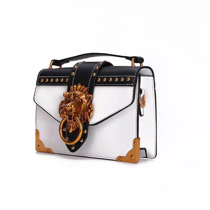 Fashion Metal Lion Head Mini Small Square Pack Shoulder Bag Crossbody Package Clutch Women Designer Wallet Handbags Bolsos Mujer 21