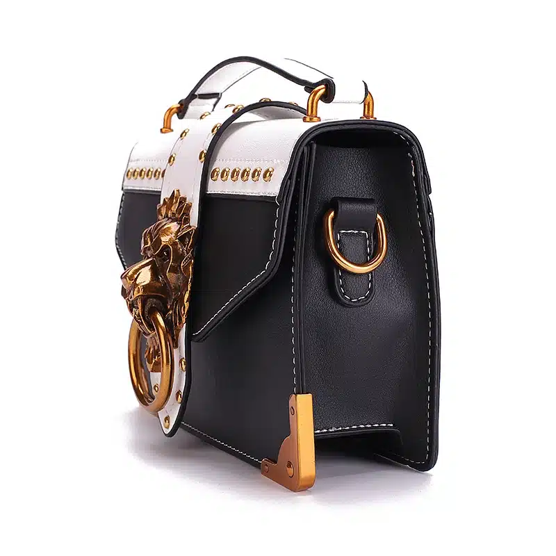 Fashion Metal Lion Head Mini Small Square Pack Shoulder Bag Crossbody Package Clutch Women Designer Wallet Handbags Bolsos Mujer 41