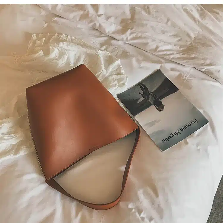 Brand design women shoulder bag Large capacity Chain bucket Handbags Quality PU leather Women's Totes Shopping Bag bolsa feminin 29