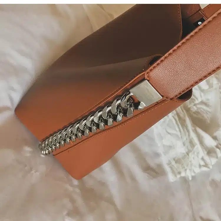 Brand design women shoulder bag Large capacity Chain bucket Handbags Quality PU leather Women's Totes Shopping Bag bolsa feminin 32