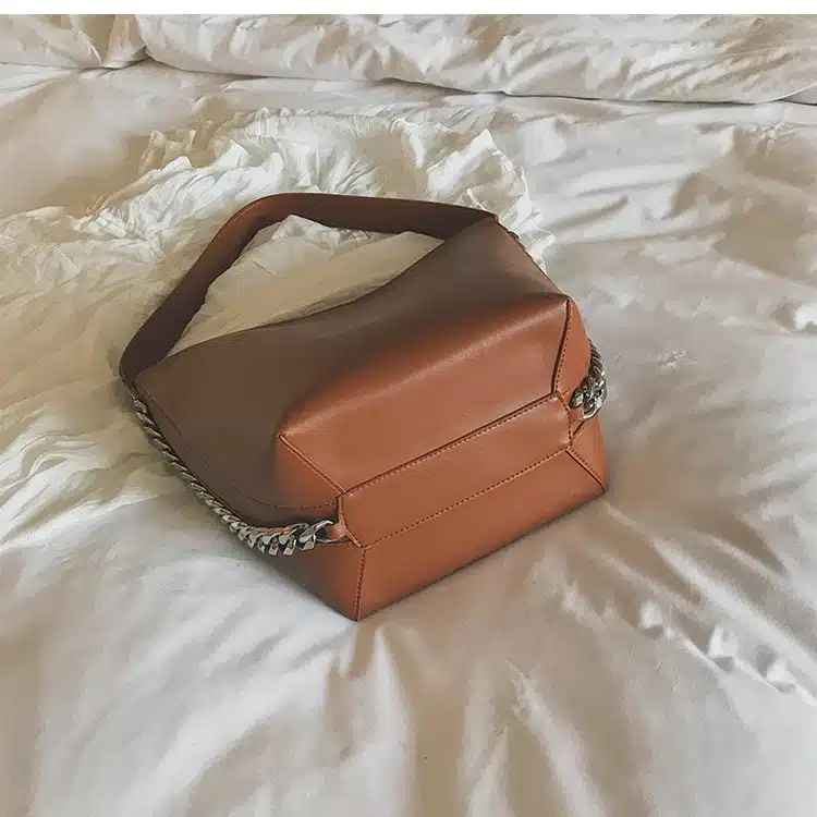 Brand design women shoulder bag Large capacity Chain bucket Handbags Quality PU leather Women's Totes Shopping Bag bolsa feminin 33