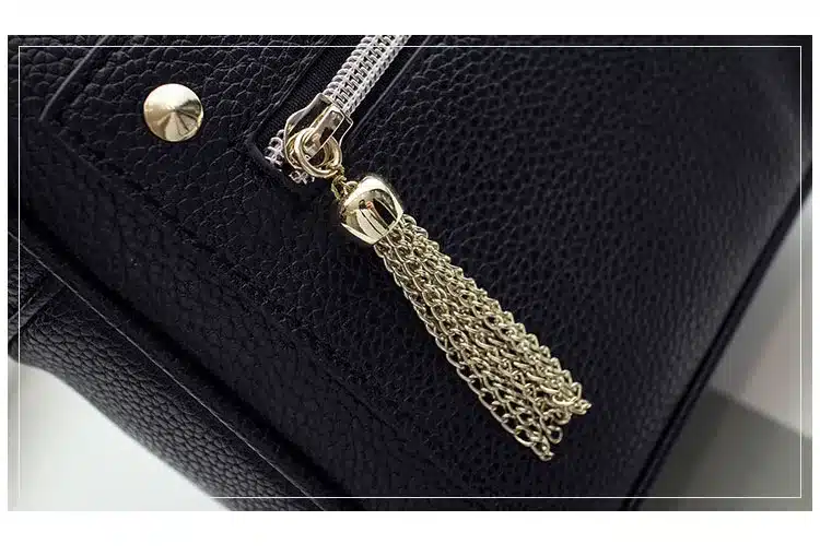 2018 New Tassel Fashion Pu Leather Solid Women Handbags Hotsale Ladies Shopping Bag Casual Shoulder Messenger Crossbody Bags 8