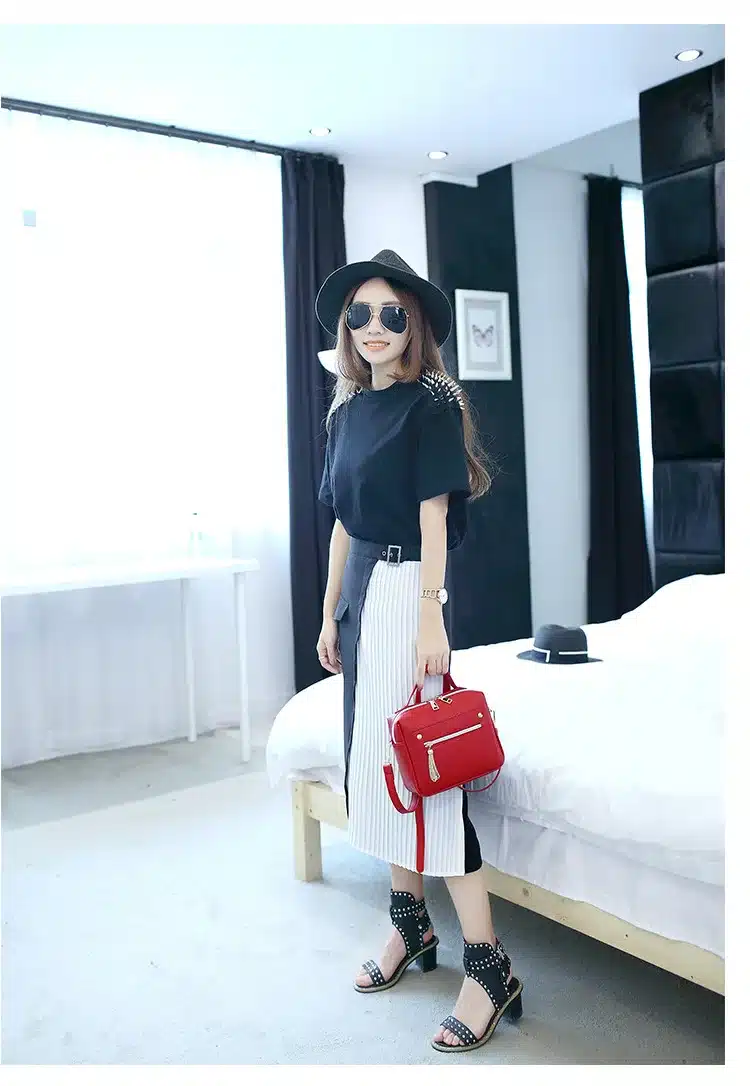 2018 New Tassel Fashion Pu Leather Solid Women Handbags Hotsale Ladies Shopping Bag Casual Shoulder Messenger Crossbody Bags 16
