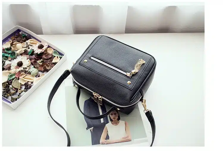 2018 New Tassel Fashion Pu Leather Solid Women Handbags Hotsale Ladies Shopping Bag Casual Shoulder Messenger Crossbody Bags 22