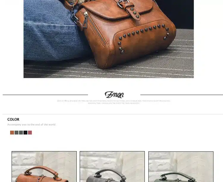ZMQN Crossbody Bags For Women Messenger Bags 2018 Vintage Leather Bags Handbags Women Famous Brand Rivet Small Shoulder Sac A522 19