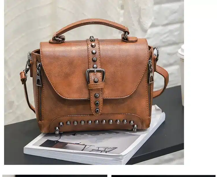 ZMQN Crossbody Bags For Women Messenger Bags 2018 Vintage Leather Bags Handbags Women Famous Brand Rivet Small Shoulder Sac A522 28