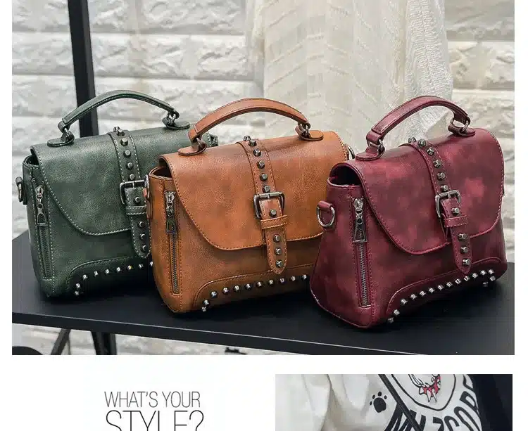 ZMQN Crossbody Bags For Women Messenger Bags 2018 Vintage Leather Bags Handbags Women Famous Brand Rivet Small Shoulder Sac A522 30