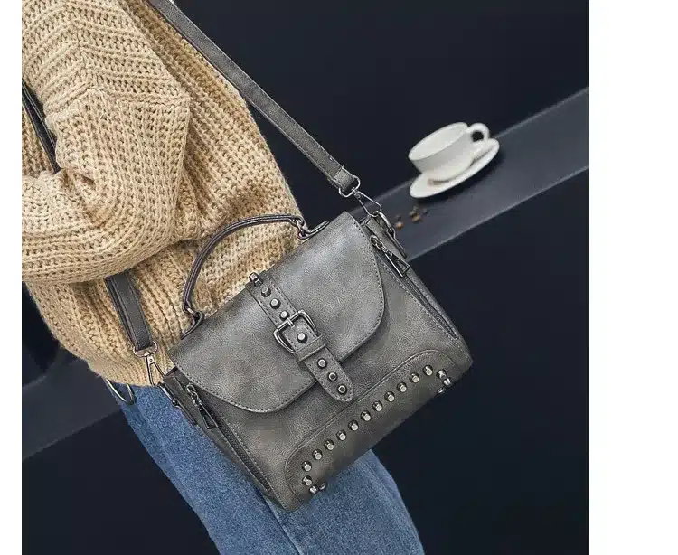 ZMQN Crossbody Bags For Women Messenger Bags 2018 Vintage Leather Bags Handbags Women Famous Brand Rivet Small Shoulder Sac A522 32