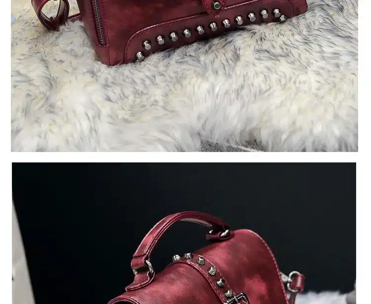 ZMQN Crossbody Bags For Women Messenger Bags 2018 Vintage Leather Bags Handbags Women Famous Brand Rivet Small Shoulder Sac A522 34