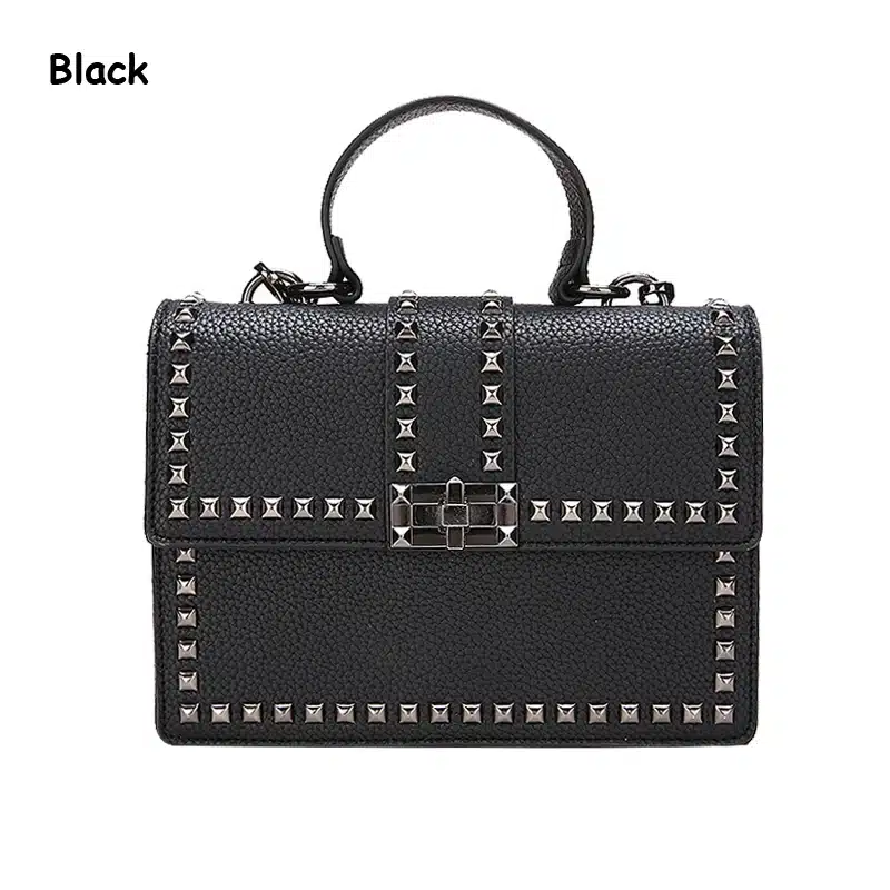 2018 Brand Women Bags Luxury Handbags Women Messenger Bags Cover Rivet Bag Girls Fashion Shoulder Bag Ladies PU Leather Handbags 21