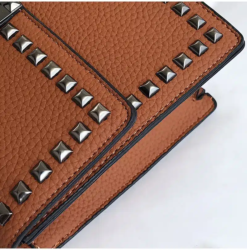2018 Brand Women Bags Luxury Handbags Women Messenger Bags Cover Rivet Bag Girls Fashion Shoulder Bag Ladies PU Leather Handbags 32