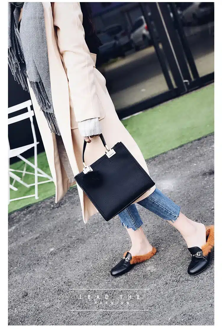 NEW HOT SALE handbag women casual tote bag female large shoulder messenger bags high quality Suede Leather handbag with fur ball 14